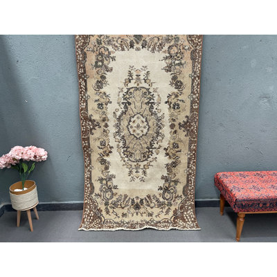 Tapis en laine beige élégant Elegant 43,3 x 80,3 po