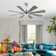 Avgoustinos DC Ceiling Fan with LED Light and Remote