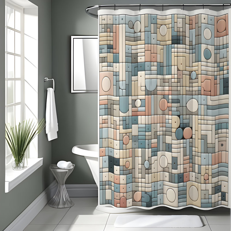 Rideau de douche Derose, H 72 po x l 70 po