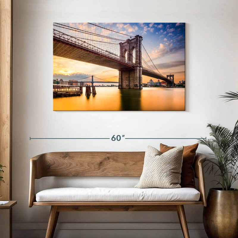 Lilie NY East River Bridge, 30" H x 45" W