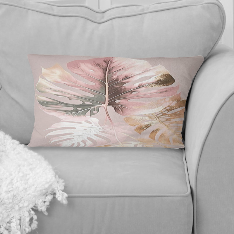 Leaf I - Ferns Printed Throw Pillow
