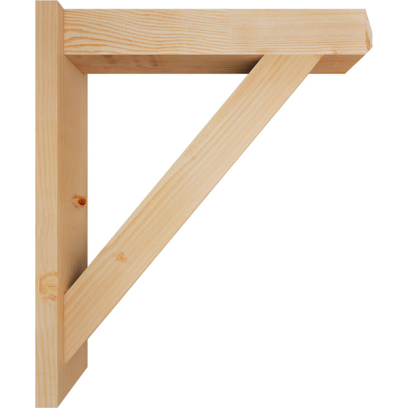 Artisan traditionnel en bois rustique, P 26 po x H 30 po, Sapin Douglas de 5 1/2 po (lisse)