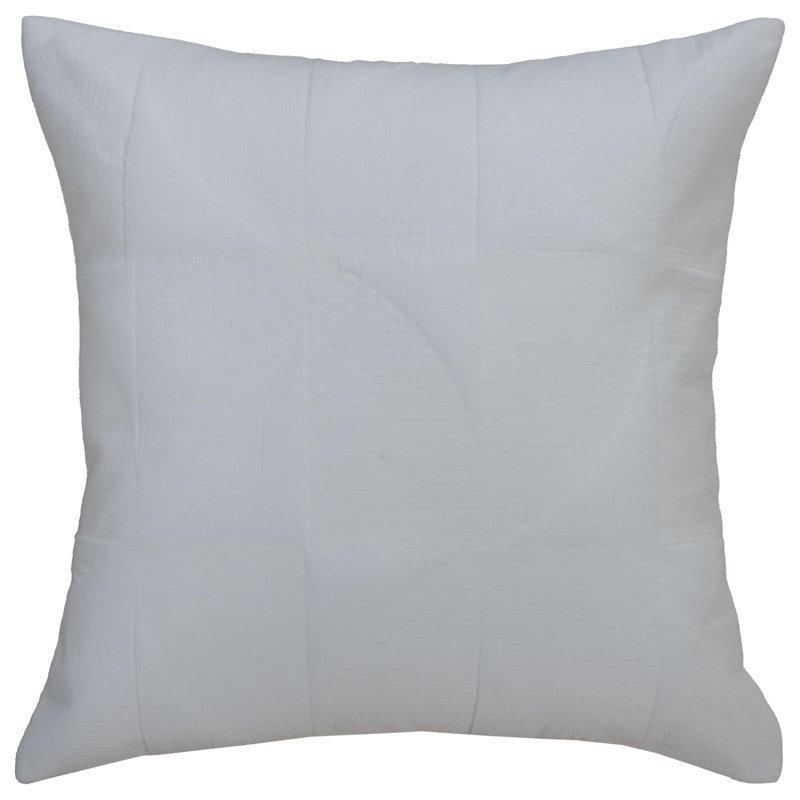 100% Cotton Throw Pillow, Polyester, White