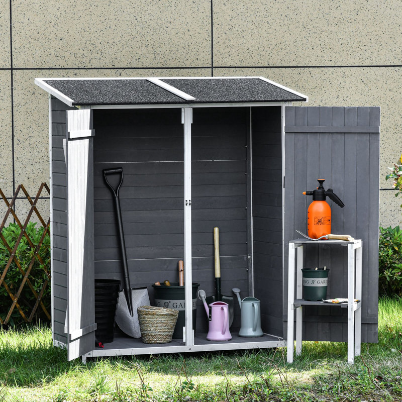 Remise à outils verticale en bois manufacturé l 5 pi x P 2 pi