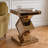Crushed Diamond Mirrored End Table