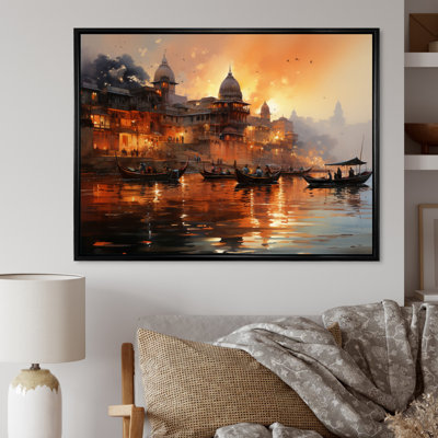 Indian Art Sunset At - Indian Art Wall Art