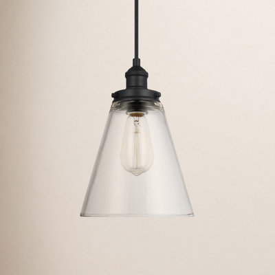 Topanga Single Light Glass Dimmable Pendant