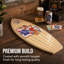 Plaque murale de planche de surf Pabst Blue Ribbon Officially Licensed, décoration murale côtière bière rétro, panneau de fibres à densité moyenne, 10 po x 30 po