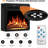 60" Modern TV Stand with 1500W Electric Fireplace & 7-Level Brightness, Media Console for TVs Up to 65"