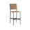 Almin Upholstered Stool with Metal Frame