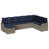Structure grise / coussin bleu marine est en rupture de stock