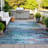 Machine Washable Indoor/Outdoor Xhevrie Blue Rug-111819616
