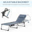 Chaise longue pliante rembourrée Outsunny-1040525430