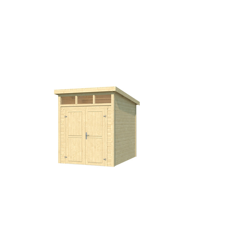 Lasita Kibo 2 - 8.5 x 7 Ft. Shed With Plexi Glazing (28mm)