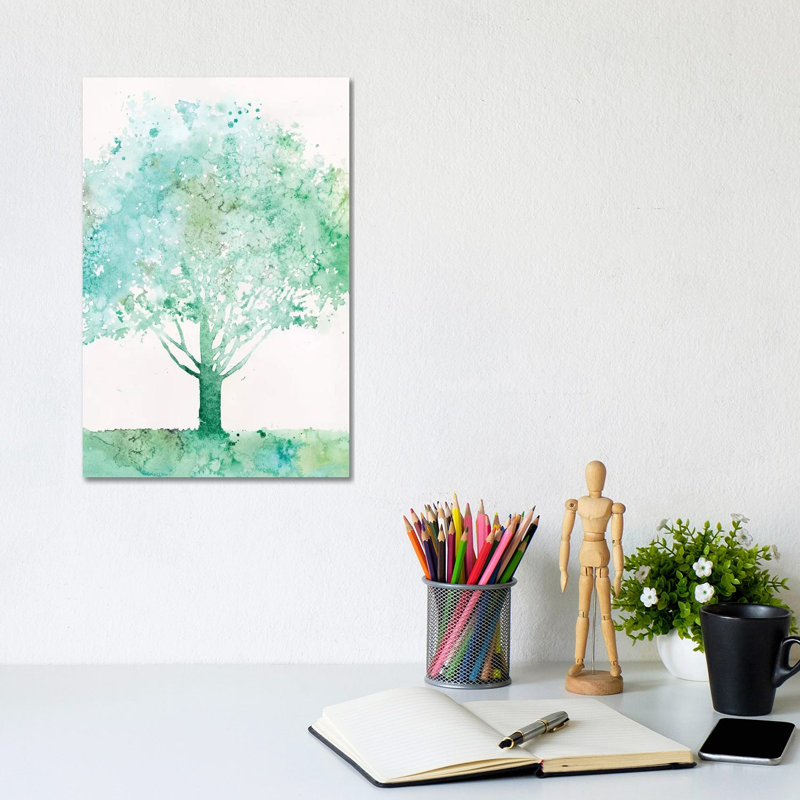 Aquamarine Tree I by Megan Meagher - Wrapped Canvas Print, 20.32 cm H x 30.48 cm W