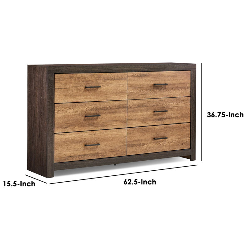 Commode double 6 tiroirs Herrald Tanner