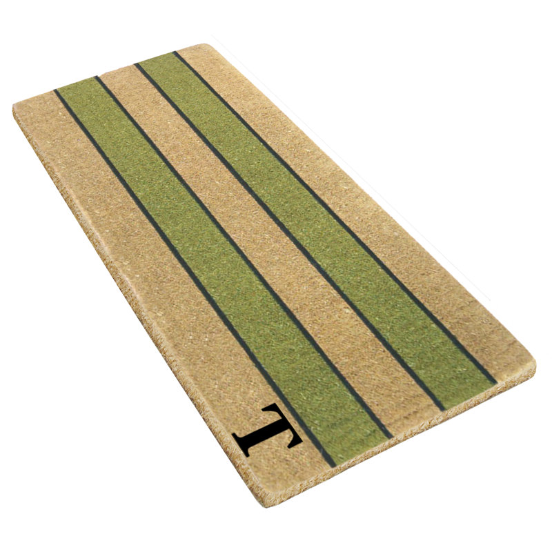 Non-Slip Striped Outdoor Doormat, T