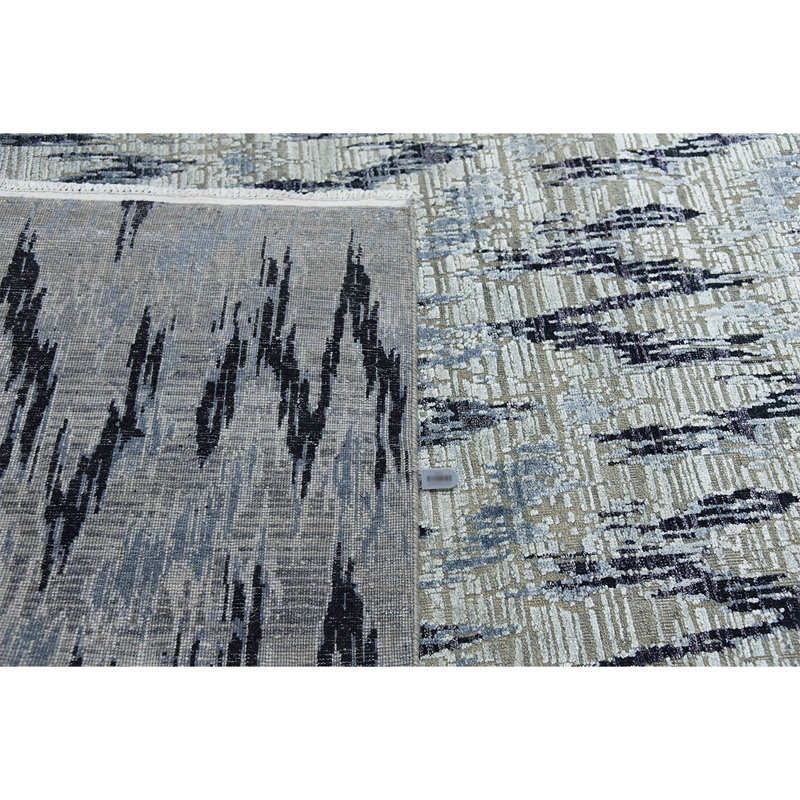 Canterbury Hand Knotted Chevron Area Rug, Rectangle 12' x 15'