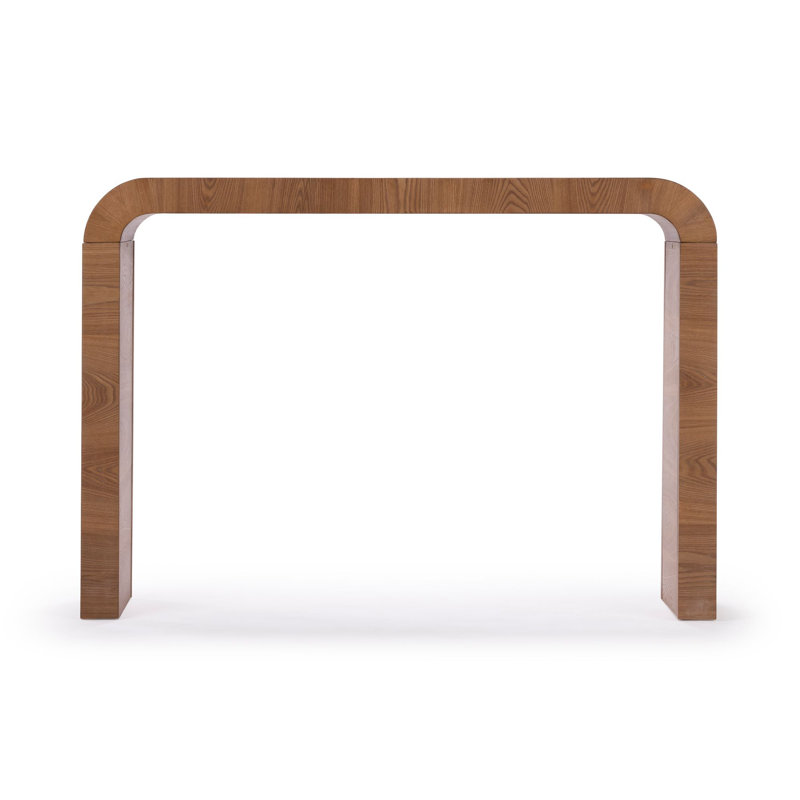 Arcata 56" Waterfall Wood Console Table, Medium Wood