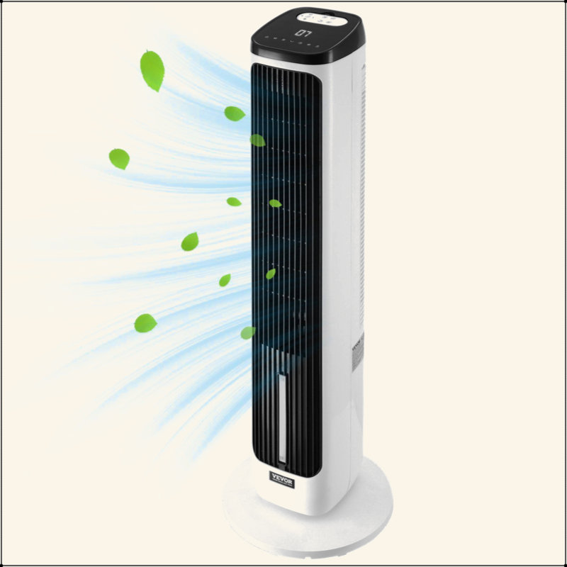 Ventilateur tour 40 "oscillant 40" minuterie 24H 23,3 pi / s haute vitesse avec télécommande