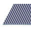 Tapis bleu à carreaux en laine-628665833