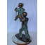 Décoration d'extérieur garçon poussant une fille sur une balançoire en bronze 39 po x 13 po x H 44 po