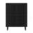 33.46" Modern Black Wooden  6-Tier Shoe Cabinet With Louvered Doors-248881672