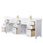 Beckett 84" Freestanding Double Bathroom Vanity with Quartz Top-582092712-582092716-582092753
