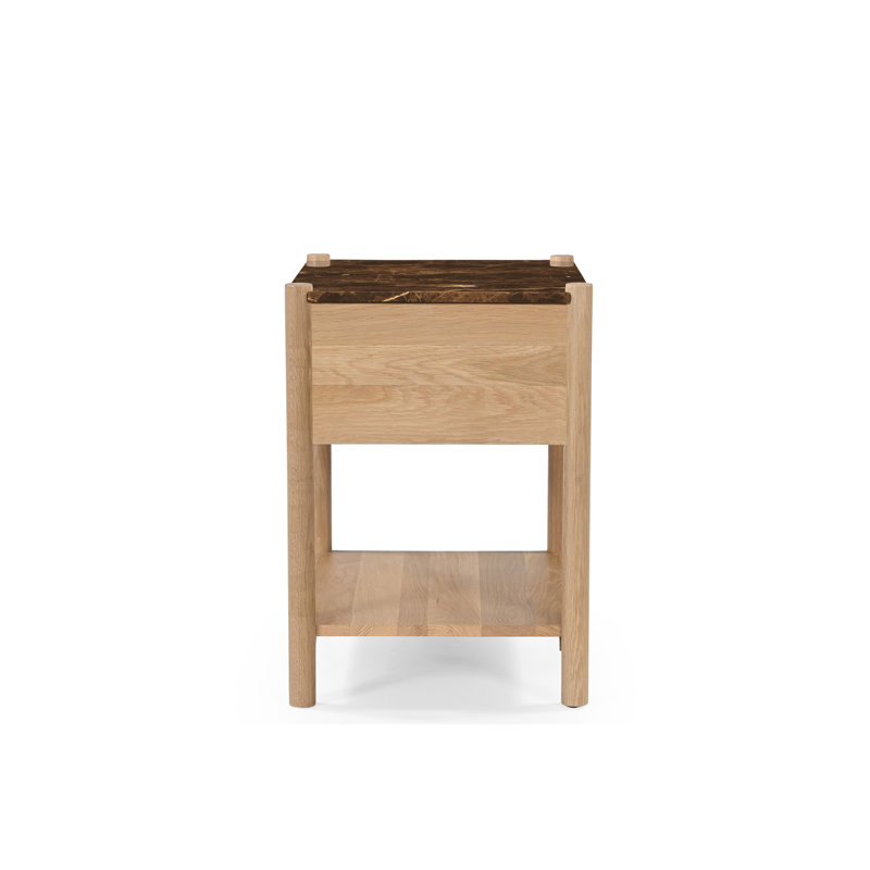Elio 1 - Drawer Solid Wood Nightstand