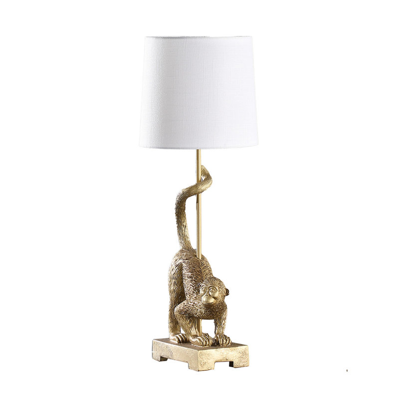 Jadien Table Lamp, White, Gold
