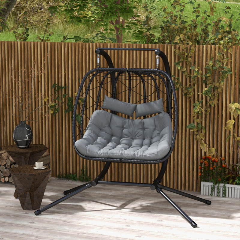 Adao Rattan Double Swing Chair