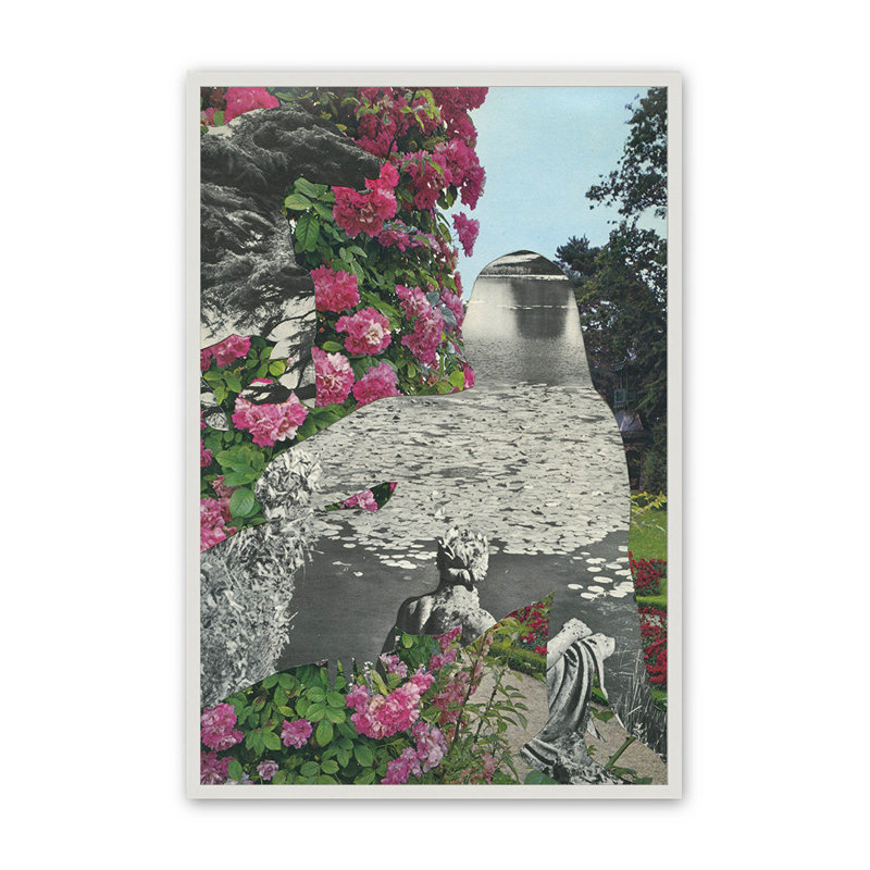 - Reproduction d'art mural Wild Wild par Yannick Lowery - Cadre mural en bois massif - Nature et conception abstraite
