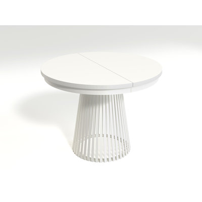Extendable Metal Base Dining Table