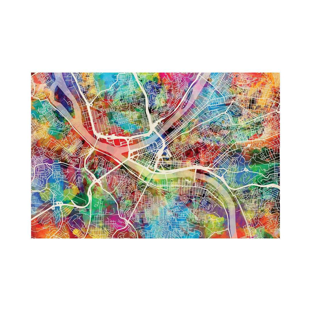 Kitchen Floursack Pattern VIB by Danhui Nai - Wrapped Canvas Art Prints
