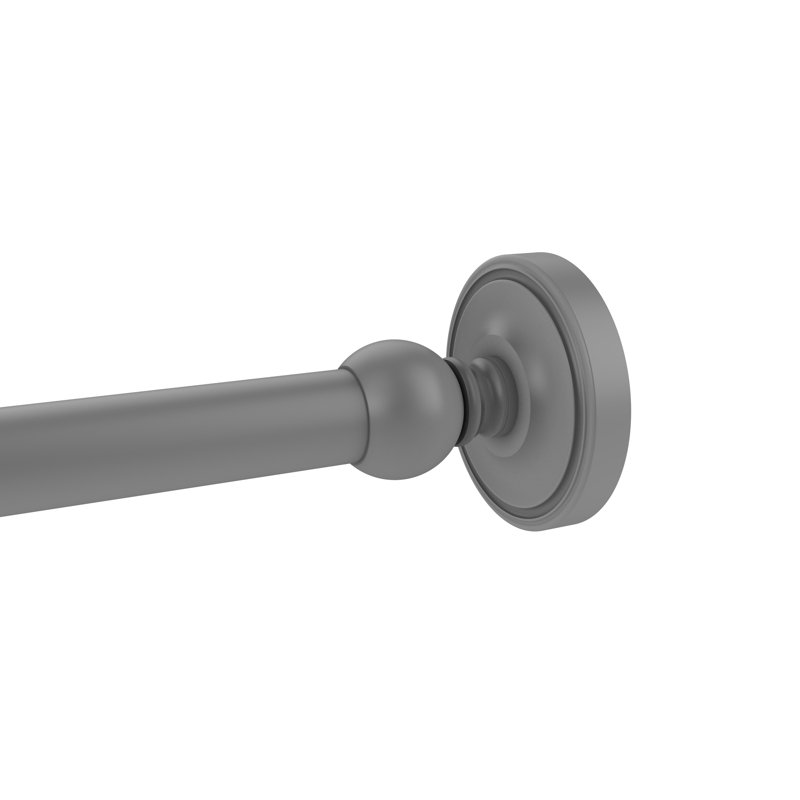 Écusson de rideau de douche Gober, Gris mat