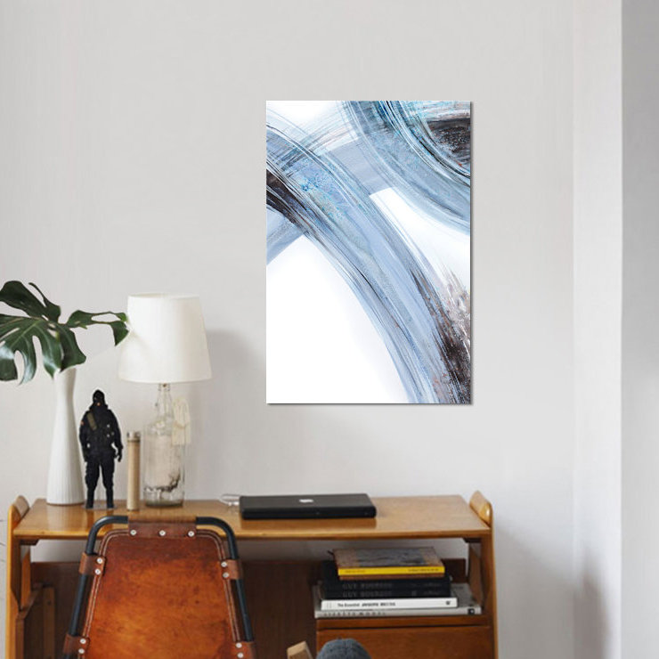 « lines i », impression sur toile, H 12 po x l 8 po x P 0,75 po, Pas de tapis, Toile tendue