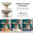 Fulcher Stone-Like 18"W Pedestal End Table-2134007114
