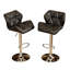 Tabourets de bar contemporain à hauteur réglable touffetés, ensemble de 2-1875793141