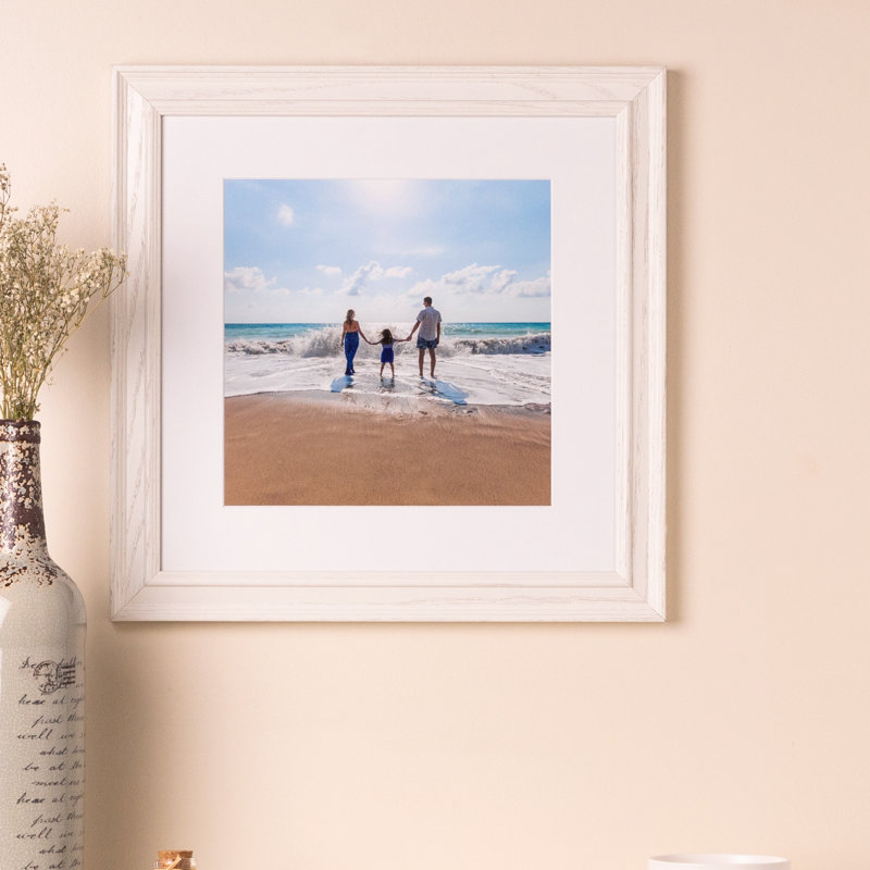 Cadre photo en bois massif Partee, 14 po x 14 po
