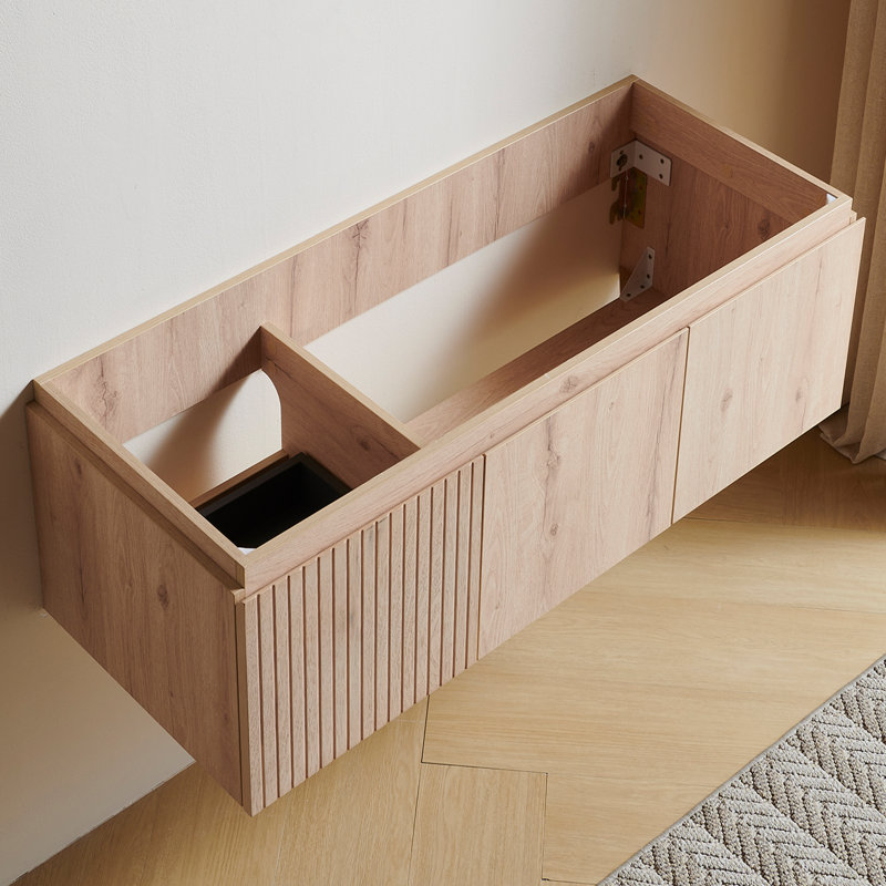 Meuble-lavabo mural de luxe flottant 36 po Luxury
