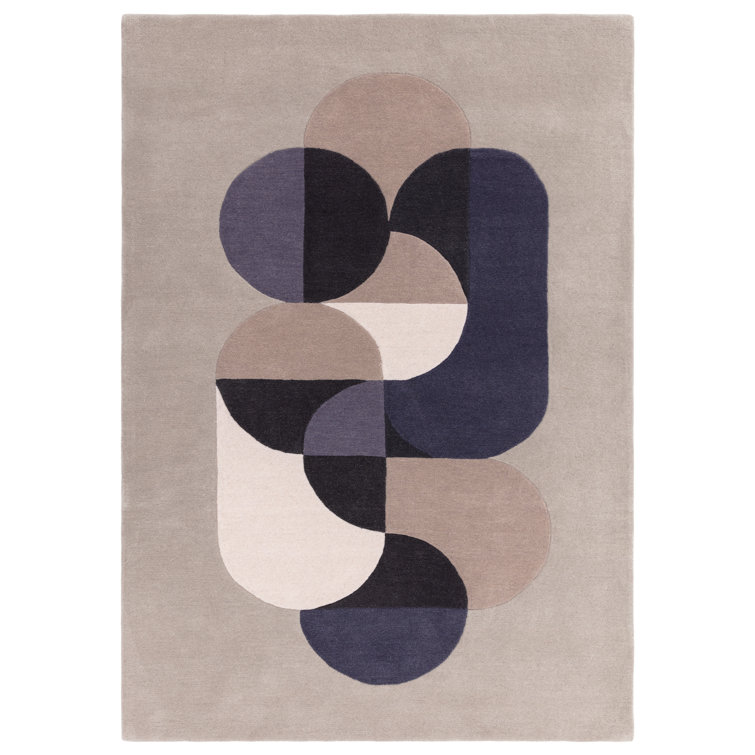 Brinlie Abstract Wool Hand Tufted Area Rug