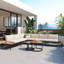 Ensemble de canapé modulaire d'extérieur 6 pièces avec tables basses gigognes rondes et canapé avec coussins de patio-1248808607