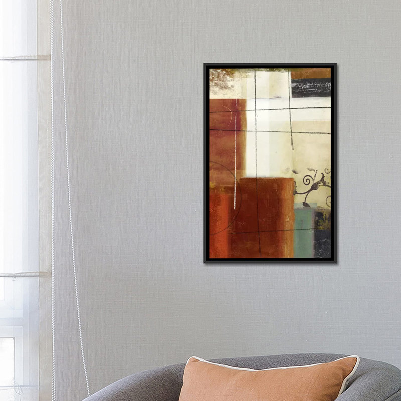 « illusions », impression sur toile, H 26 po x l 18 po x P 1,5 po, Toile avec cadre noir, Pas de tapis