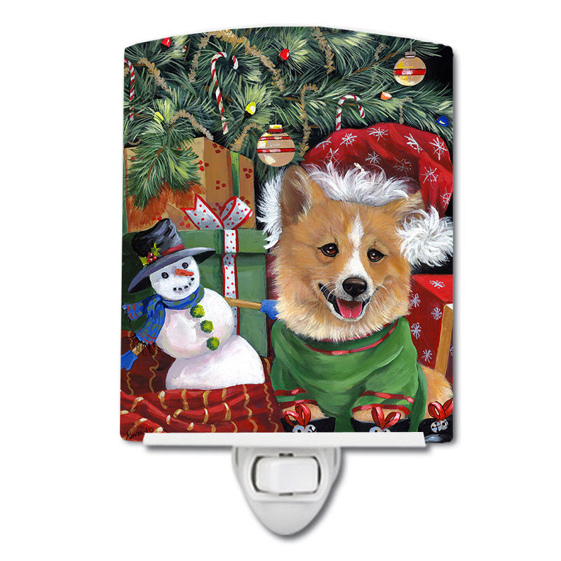 Veilleuse Boxer, Corgi sous mon arbre