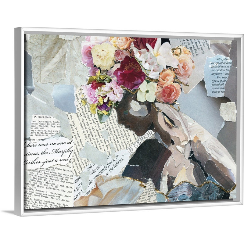 Contemplation II - impression sur toile, H 19,7 po x l 25,7 po x P 1,75 po, Cadre flottant blanc