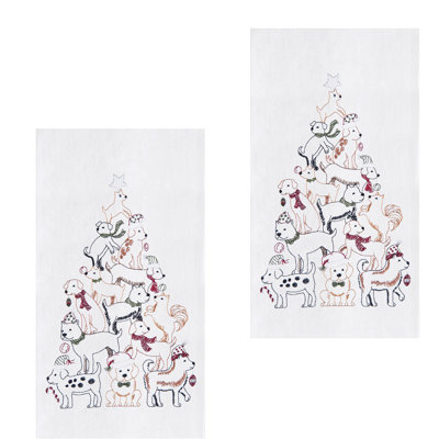 Cotton Embroidered Tea Towel Kitchen Towel