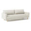 Canapé Remy, boucle blanc cassé, siège de style banc avec accoudoirs, 83 po