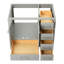 Base de meuble-lavabo simple 36 po Panchuri seulement-1970285034