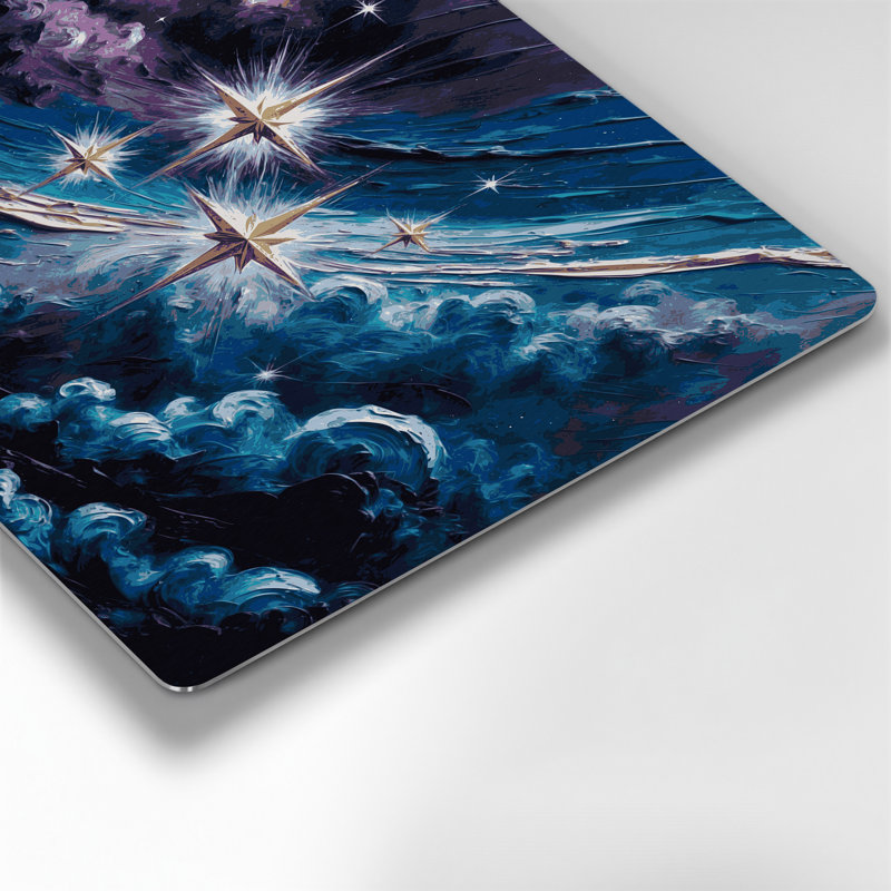 Art mural en métal gris Space Southern Cross