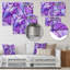 Mauve et bleu Tide Tilt - art mural géométrique en métal MT137502-54621029